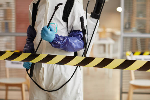 Professional Biohazard Cleanup technician working in Jacksontown, OH